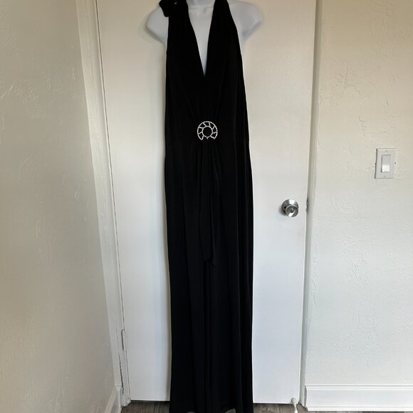 Colleen Lopez Black Halter XL Jumpsuit - Gorgeous - Picture 3 of 4